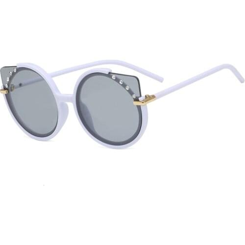 Fashion New Metal Frame Children Sunglasses Boys And Girls Out Door Sun Glasses Classic Retro Small Round Kids Glasses UV400