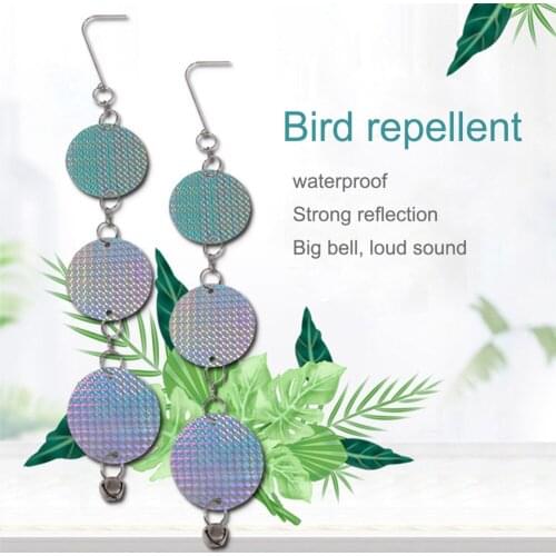 3pcsBird Repellent Deterrent Discs Woodpecker Crow Hawk Goose Seagull Reflective Discs Deterrent Repellent Disks Keep Birds