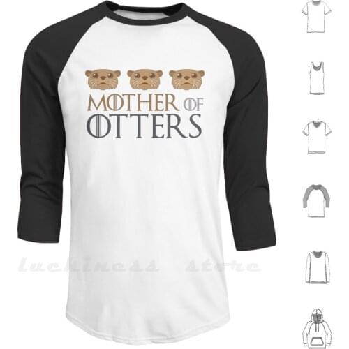 Mother Of Otters Hoodies Long Sleeve Otter Swim Swimmer Dam Play Playful Creature Animals Water