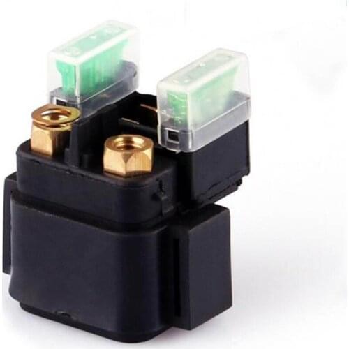 Waterproof Motorcycle Start Motor Relays with 2Pcs 30A Medium Fuse Yamaha YFM250 Excellent Sealing Performance Black Relay