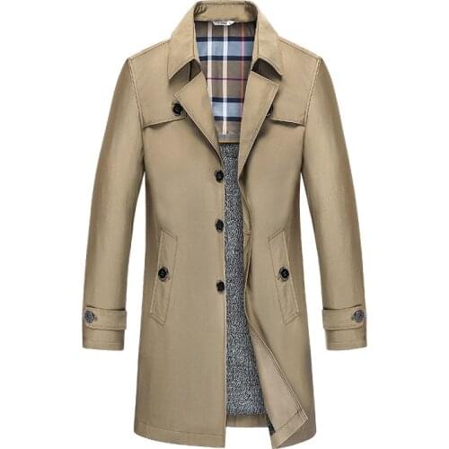 Wolf inheritance Men's Long Trench Coats