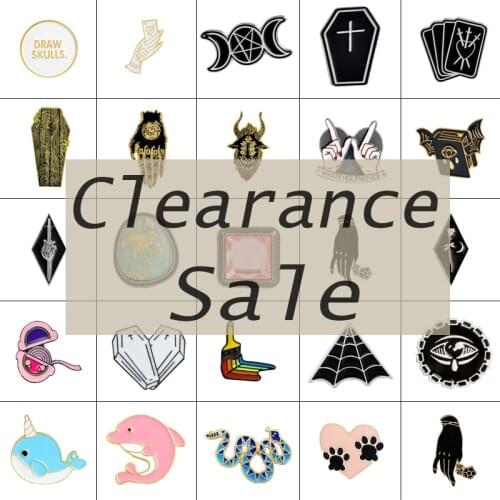 Hot spider web hand rainbow broom snake fish love bird imprint metal enamel footprints flowers fox lapel bag jewelry pins