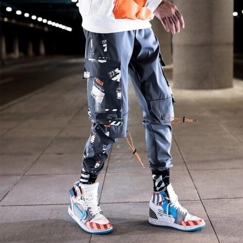 Woman Multi-pocket Elastic Waist Harem Pant Woman Streetwear Punk Hip Hop Casual Trousers Joggers Pants 2020 Dropshipping