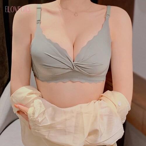 Women Seamless Bra Soft Wireless Sexy Lingerie Fashion Adjusted Bras Female C Cup Bralette Push Up Wire free Underwear