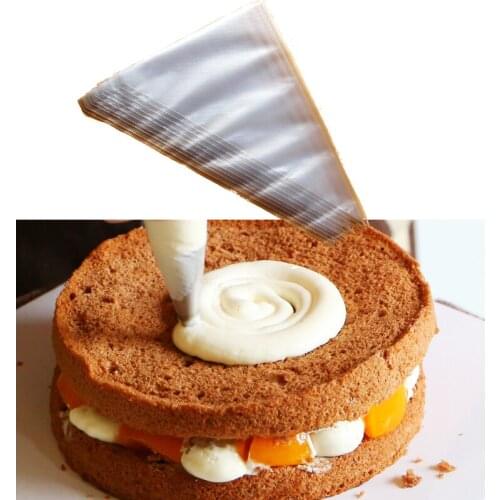 100pcs/set Disposable Pastry Bag Icing Piping Bag Cake Cupcake Decorating Bags DIY Decoration Pastry Bags Cake Accessory