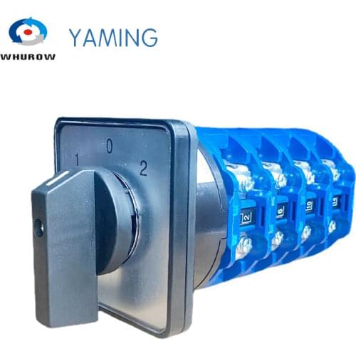 125A sliver point contacts LW26-125/4 High quality dc voltage automatic electrical changeover rotary cam switch four poles