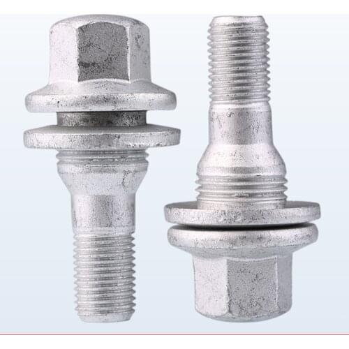 2pcs Wheel Bolts Screws Tires Tyre Screw Flat Seat For Peugeot 206 207 307 308 406 407 607 3008 Citroen C5 C4L