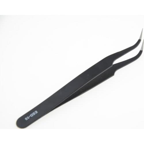 Anti-static ESD Stainless Steel Tweezers Maintenance Tools Industrial Precision Curved Straight Tweezers Phone Repair Tools