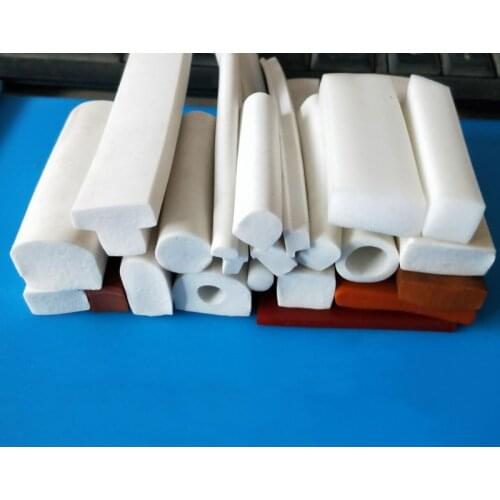 Silicone Rubber Foam T Strip Edge Encloser Shield White