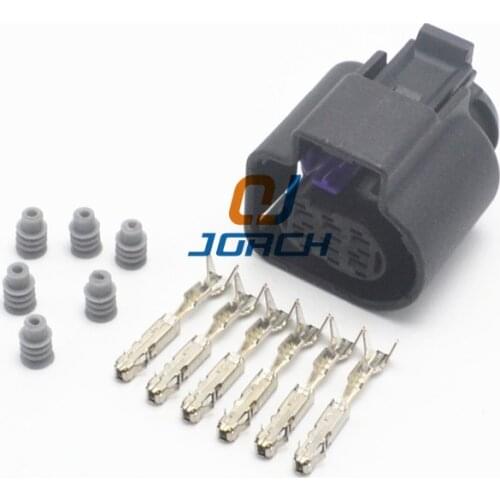 Free shipping 30sets 6pin female waterproof plug LSU 4.9 Wide Band Oxygen Sensor Connector for Cad 1 928 404 669 1928404669
