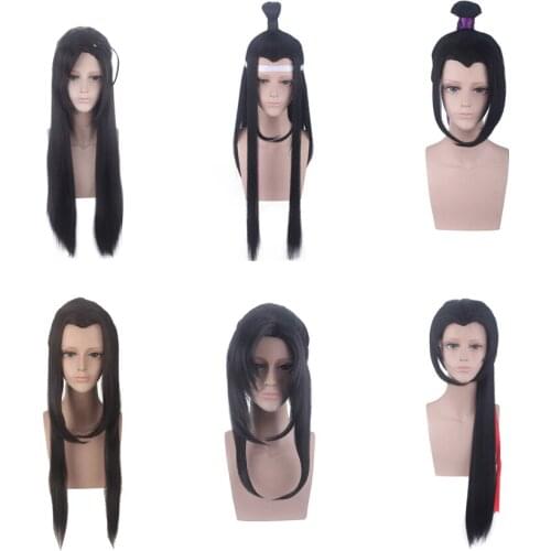 Grand-Master of Demonic Keychain Mo Dao Zhu Shi Pendant Cosplay Wig Traditional Chinese Ancient Hanfu Wigs Halloween