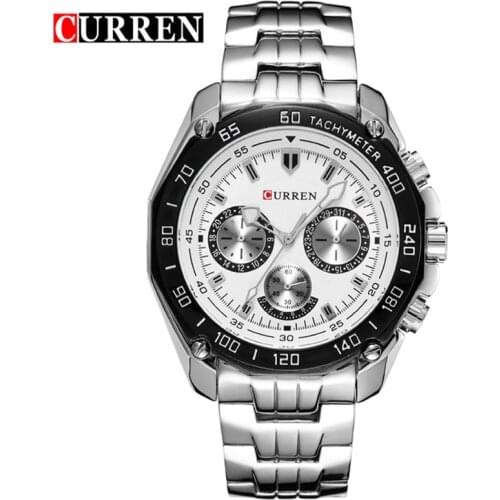 Curren New Luxury Brand Watches Men Quartz Fashion Casual Male Sports Watch Full Steel Military Watches Relogio Masculino