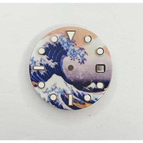 28.5mm dial watch parts sterile dial ultra luminous dial suitable for ETA 2836 2824 Pearl DG 2813 Miyota 8215 movement
