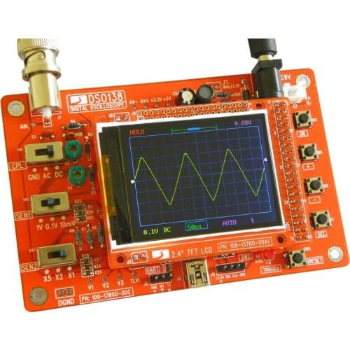 DSO138 Digital Oscilloscope DIY Kit DIY Parts for Oscilloscope Making Electronic diagnostic-tool Learning osciloscopio Set 1Msps