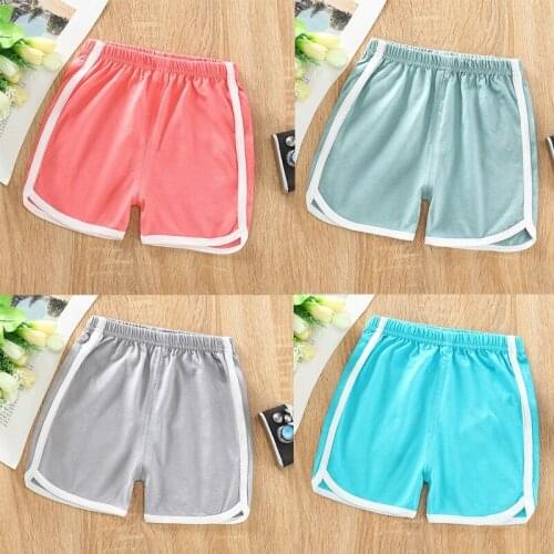 Childrens Shorts Summer Cute Candy Colors Clothes 1-5 Years Old Unisex Baby Korean Cotton Shorts Casual One-piece Shorts