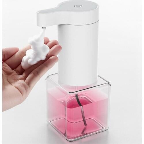USB Charging Automatic Sensor Foam Soap Dispenser Smart Induction Liquid Soap Dispenser Auto Touchless Hand Washer for Bathroom