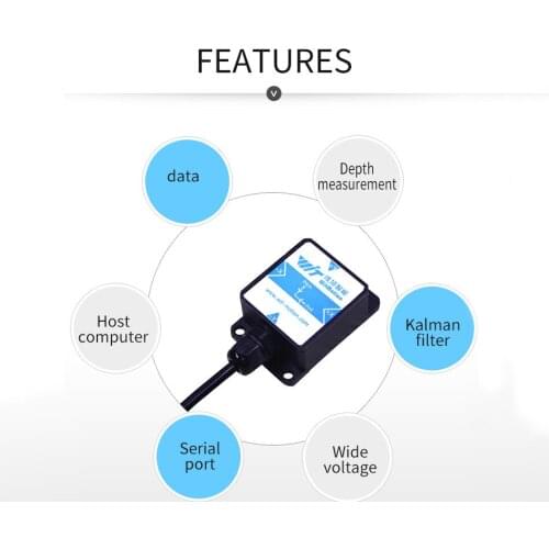 Intelligent Deep Pine Dip Sensor Arable Land Depth Measurement Tractor Transplanter Excavator Serial 232