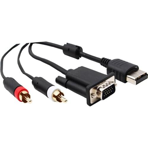 1.8m VGA High Definition Cable with Adapter HD Adapter for Sega Dreamcast DC Game Console Accessories