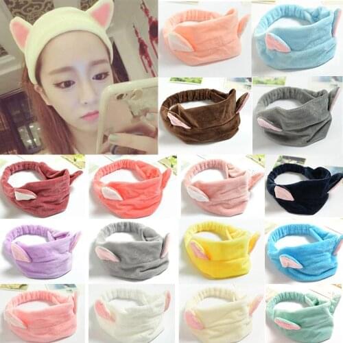 LIMARIO Soft Coral Fleece Hairbands For Women Wash Face Makeup Cute Girls Headbands Bow Hair Bands Turban Hair Accessories