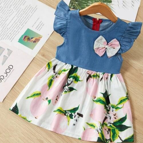 M.LEIHE.BO Denim Dresses For Babies