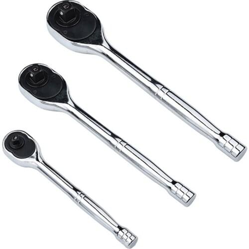 1/4, 3/8, 1/2, Multi-Function Wrench Steel For Automatic Quick Release Ratchet Wrench Spanner Universal Ratchet Wrench