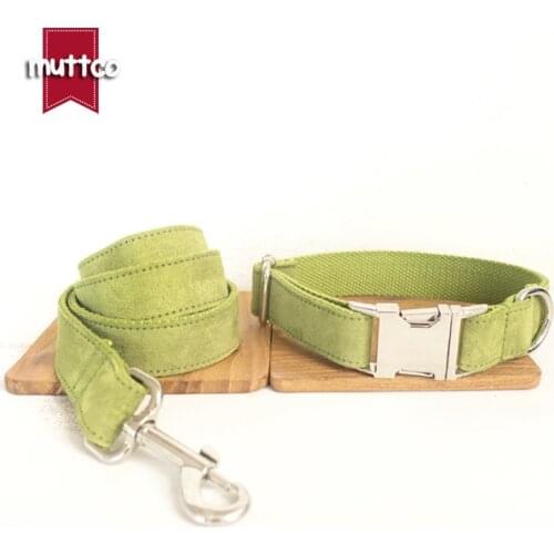 Jessie Store Fashion Simple Green Nylon&cotton Material Soft Dog Collar Leash Dogs Leashes Rope Collars Pet Supplies Accessories