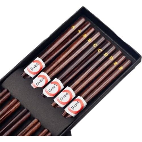 Nordic style creative original design letters solid wood chopsticks healthy environmental protection Japanese chopsticks
