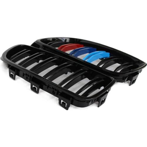 1 Pair Gloss Black/M Style Front Kidney Grille Racing Grilles For BMW 3-Series F30 F31 F35 2012-2018 Car Styling Accessories