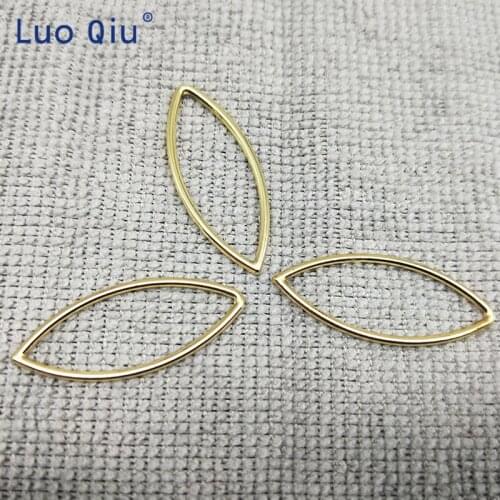Belt gold color sexy buckle Japanese style ellipse Simple fashion generous accessories temperament 50 pcs/pack 35mm