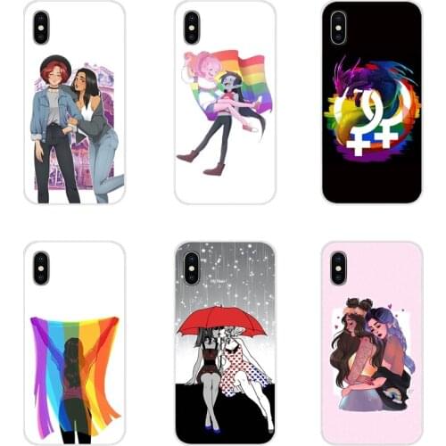 Transparent Soft TPU Case Gay Lesbian LGBT Rainbow Flag Pride For Samsung Galaxy A3 A5 A7 A9 A8 Star A6 Plus 2018 2015 2016 2017