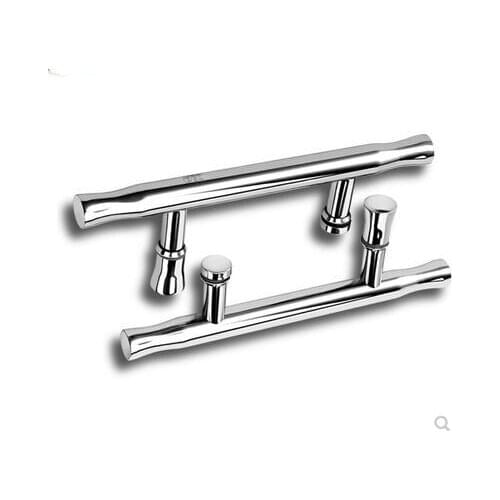 Shower room handle 304 stainless steel glass door handle arc bathroom bathroom glass sliding door handle(XQZ-A-102)