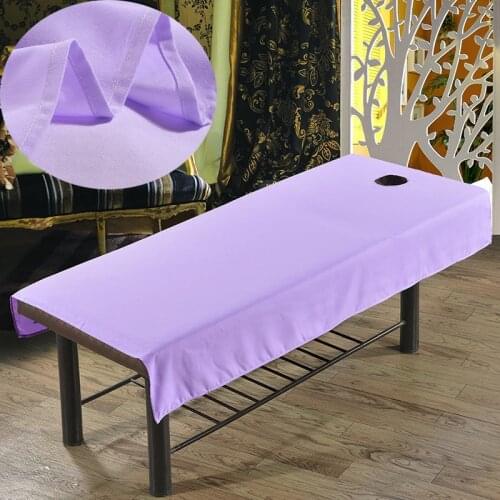 Beauty Salon SPA Sheets Soft and Comfortable Polyester Massage Sheets, Bedspreads with Facial Breathing Holes