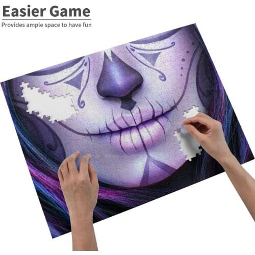 La Catrina Mascara Jigsaw Puzzle Educational Puzzle Games Toys La Catrina Tattoo Mexico Caveira Catrina 19 Skull Design Punk