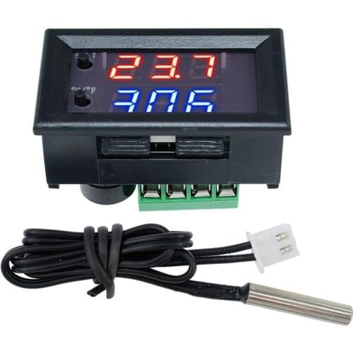 W1209WK Digital LED Thermostat Temperature Controller Smart Temp Sensor Board Module 12V DC + Waterproof NTC Sensor
