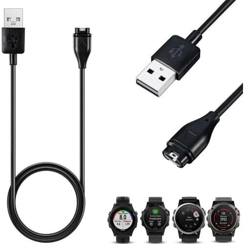 1m USB Fast Charging Data Cable Power Cable Charger Wire For Garmin Fenix 6 6S 6X 5 5S 5X Forerunner 245 Vivoactive 3 4 4S Venu
