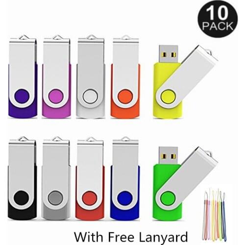 2ydream USB Flash Drive 10pcs/lot Customized Logo Pen Drive USB Stick High Speed Pendrive USB Flash Swivel Flash Drive USB 2.0