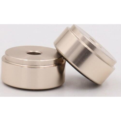4pcs Mini Solid Aluminum Speaker Cabinet Isolation Feet DAC CD Turntable AMP Pad Floor