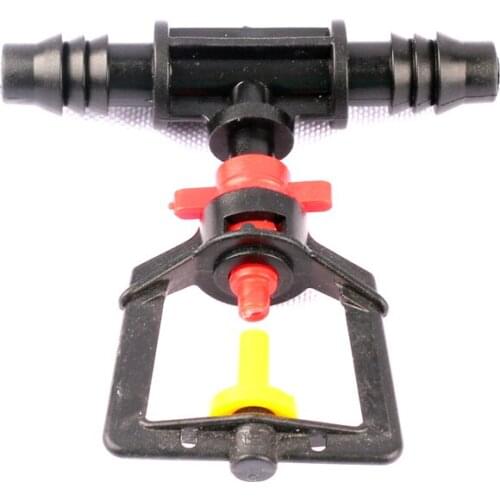 5set 6mm Square Refraction Sprinkler+8/11mm Hose Tee Connector Garden Irrigation Sprinkler System Supply Set NuoNuoWell Fittings