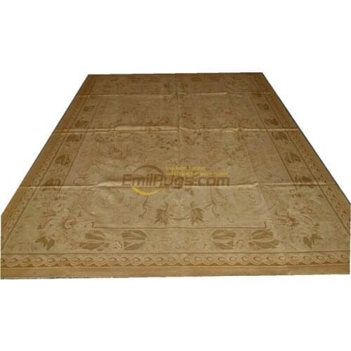 Antique aubusson rugs Handwoven for carpets living room Antique wool knitting carpets