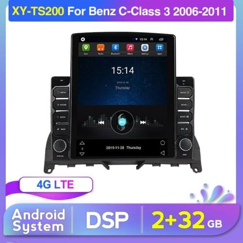 Car Navigation GPS Navigation for 2006-2011 Mercedes Benz C-CLass w204 Car radio Head Unit Player Support Carplay SWC DVR DSP