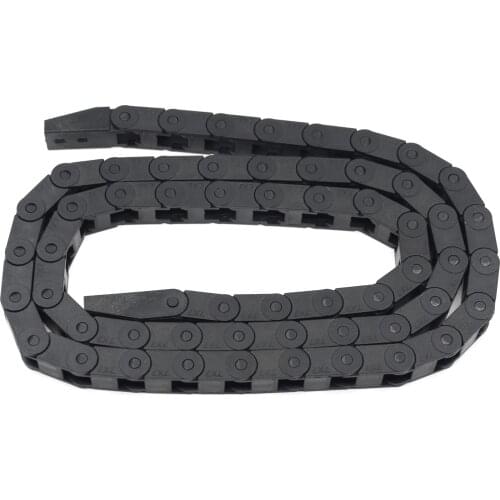 Befenybay 7x7mm Drag Chain Length 1Meter Close Type Black Plastic Flexible Cable Carrier R18 for 3D Printer and CNC Machines