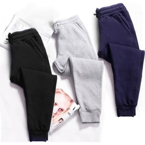 Mens Brand Pants Casual Black White with Print Jogger Work Wear Sweatpants for Boys Sports Fashion Streetwear Classic Trousers