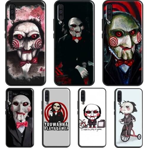 Saw Jigsaw Puppet Case For Samsung A52 A12 A32 A72 A21S A20e A21S A31 A51 A71 A10 A02S A50 A70 Back Cover
