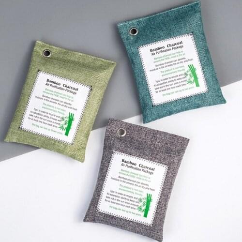 Activated Bamboo Charcoal Deodorizer | Natural Freshener Removes Odor Moisture