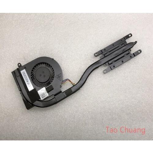 FOR Dell Latitude e5270 CPU radiator fan assembly cooling copper pipe 06K37N