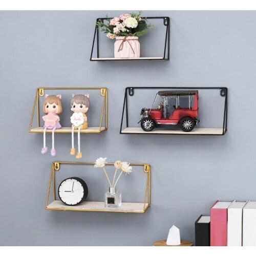 NHBR Contracted Iron Art Wall Commodity Shelf House and Home Living Room Wall Decoration Frame Shelf Storage Rack