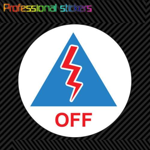 Master Switch Off Sticker Die Cut Decal Self Adhesive Vinyl Racing Safety Car #1 Stickers for Motos, Cars, Laptops, PVC
