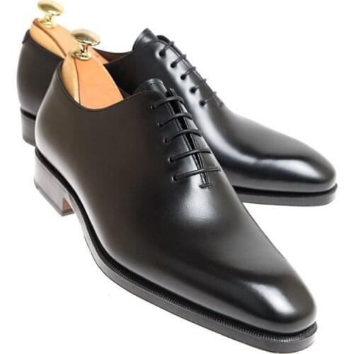 Oxford Handmade Best Men Business Shoes Genuine Leather Wedding Formal Designer Fashion Dress Shoes for Men