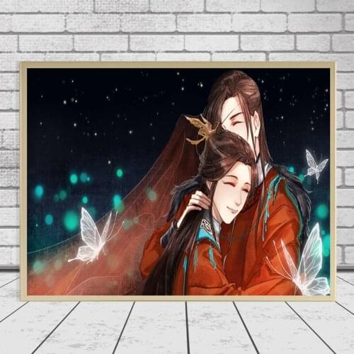 Hot 5D Diy Diamond Embroidery Tian Guan Ci Fu ,Full,Square,Round Diamond Painting Art Diamond Mosaic Anime Character,Home Art