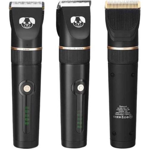 Resuxi pet hair trimmer USB rechargeable hair clipper haircut machine 9w powerful